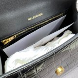 Balenciaga Replicas Hourglass 593546 Designer Crocodile Embossed Handbag